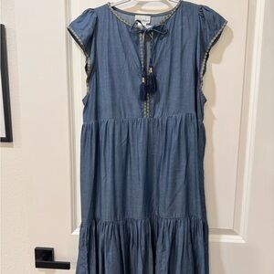 Tommy Bahama Blue Tencel Dress